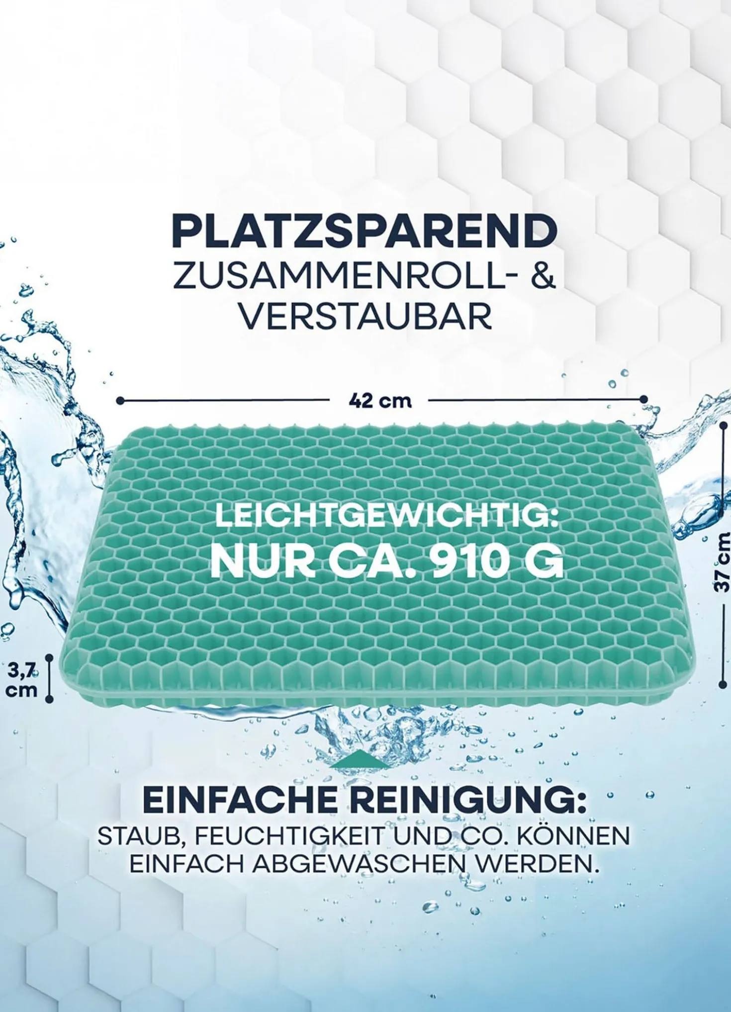 Sitzkissen mit flexibler Wabenstruktur