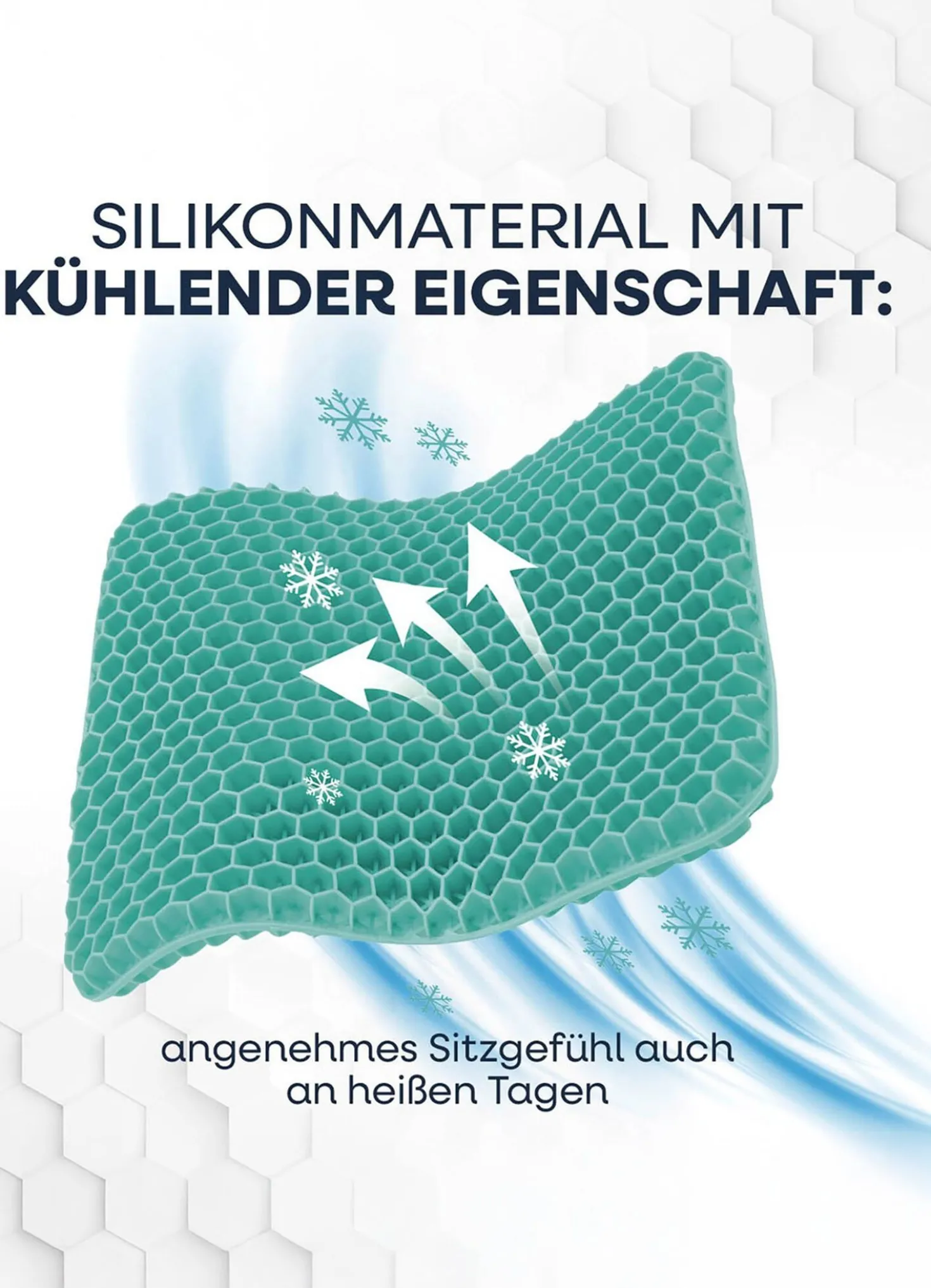 Sitzkissen mit flexibler Wabenstruktur