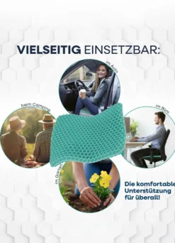 Sitzkissen mit flexibler Wabenstruktur