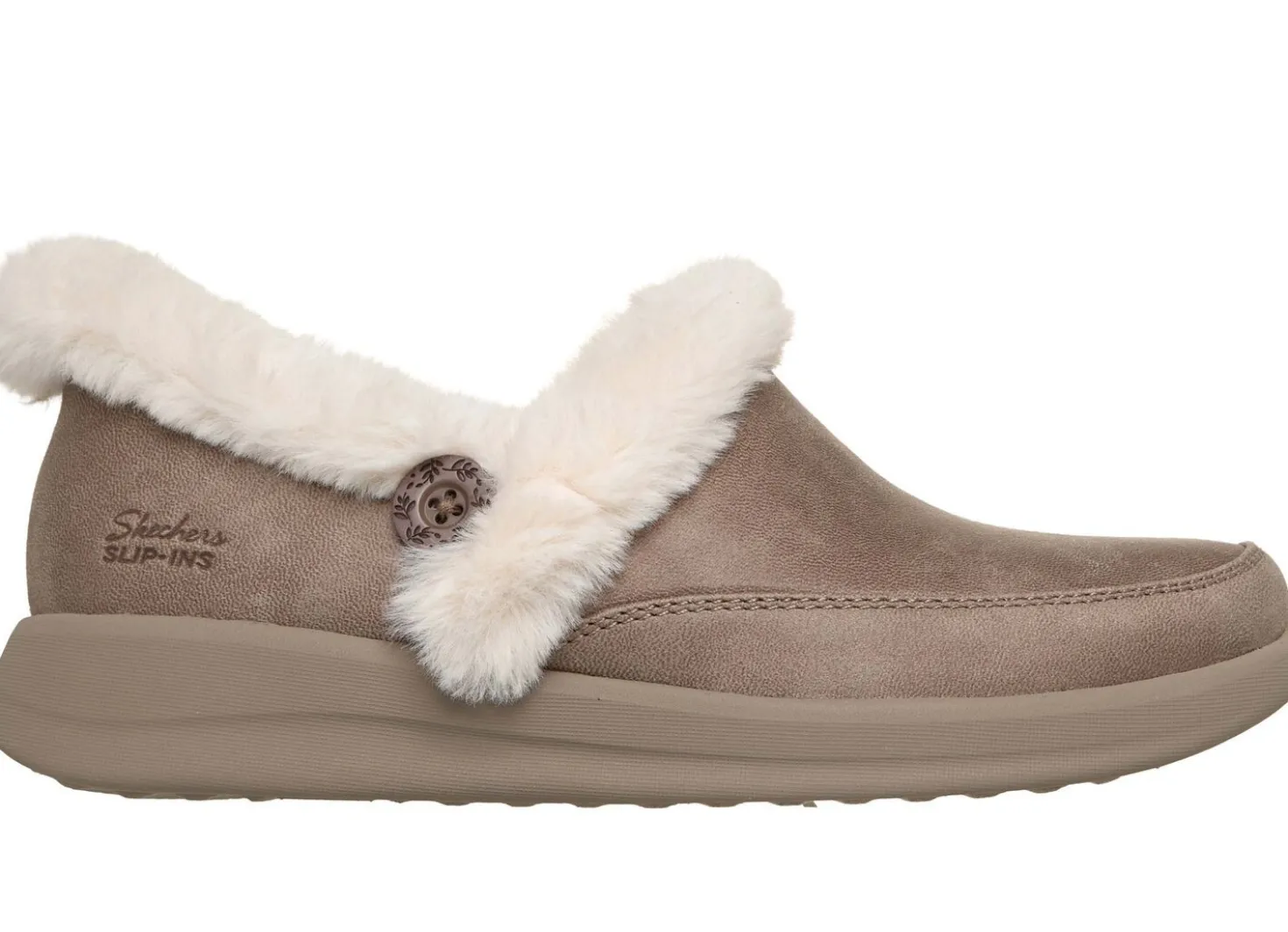 SKECHERS, bequeme Damen-Hausschuhe, mit geformter Slip-Ins Fersenplatte