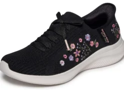 SKECHERS, trendige Damen-Sneaker, mit geformter Slip-Ins Fersenplatte