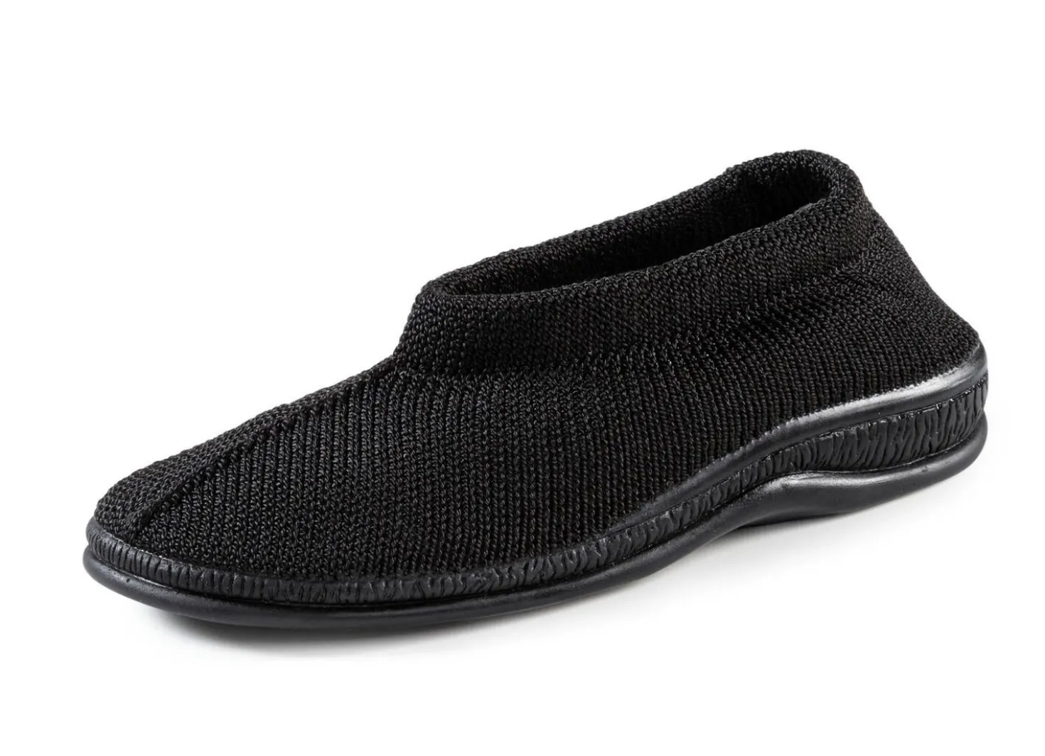 Slipper aus elastischem Strickmaterial