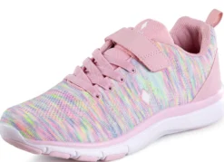 Sneaker aus effektvoll dessiniertem Textilmaterial
