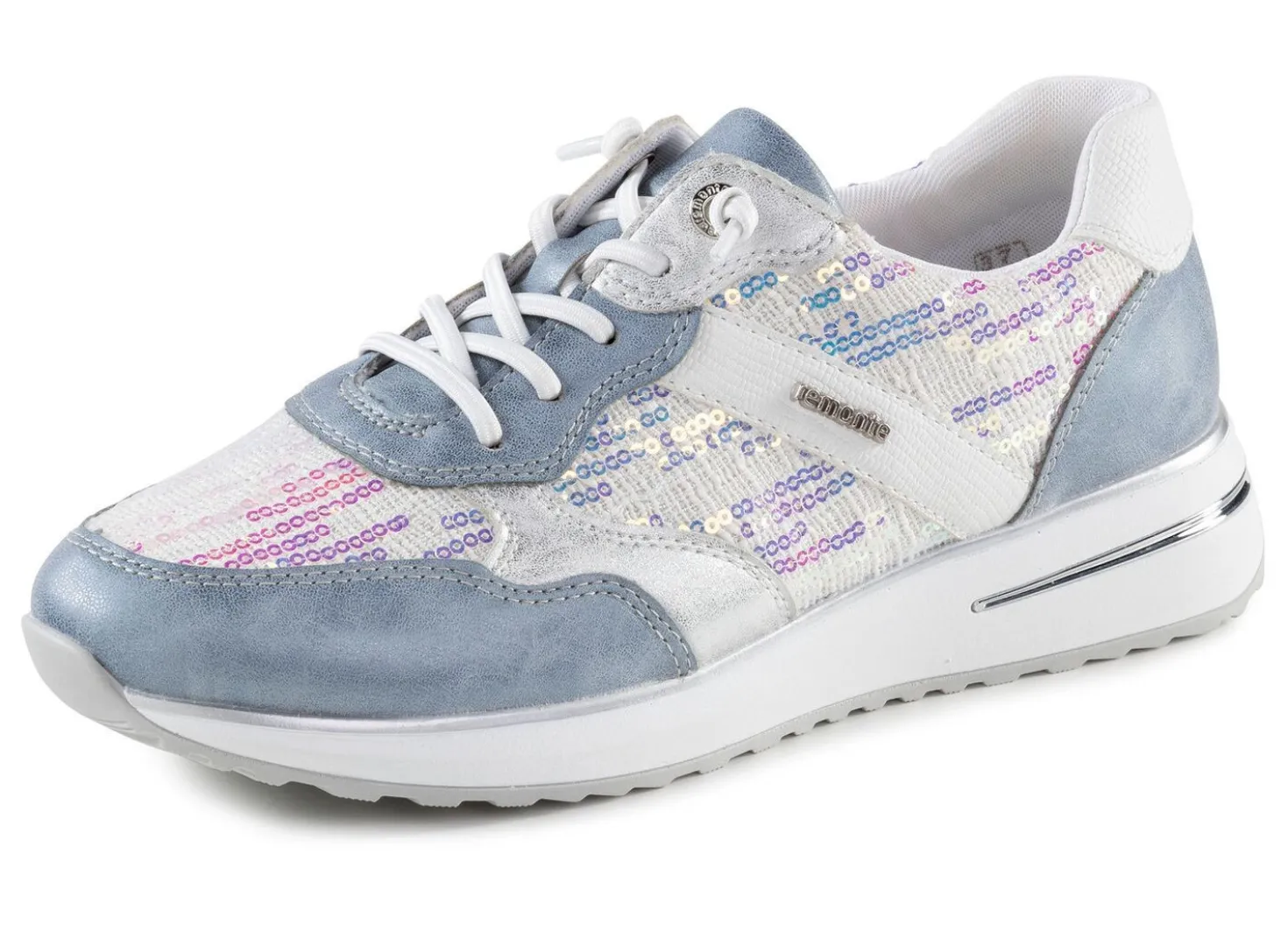 Sneaker mit schimmernden Pailletten