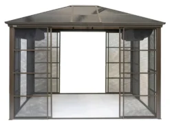 SOJAG Aluminium Pavillon Castel in edlem Bronzeton