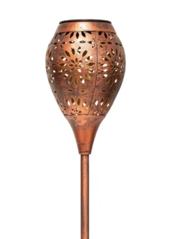 Solar-Gartenfackel, 2er-Set