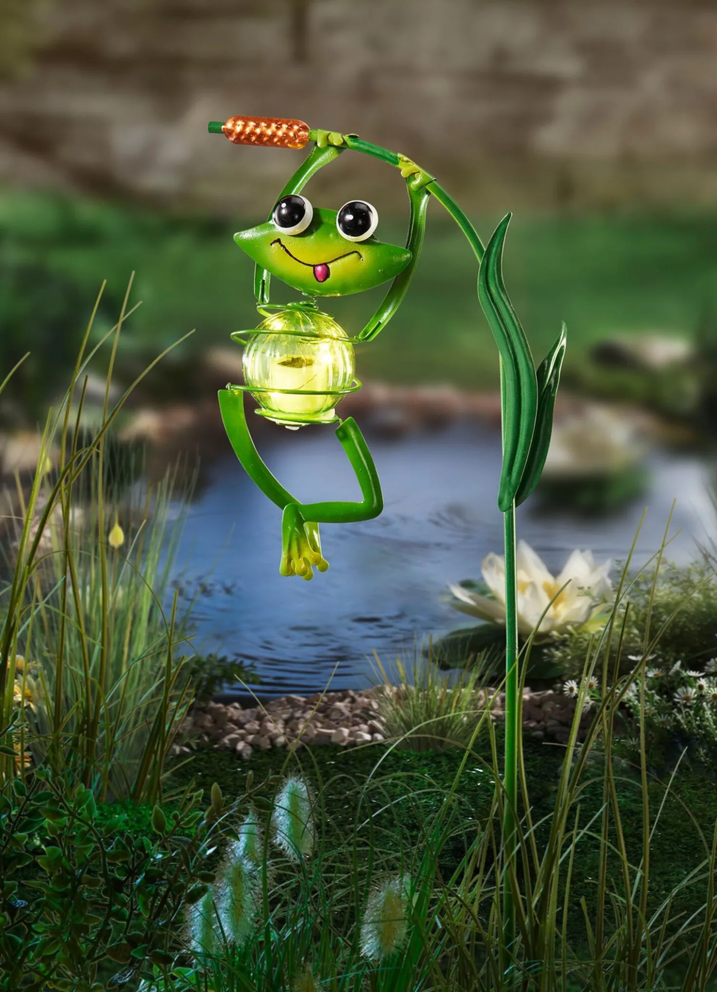 Solarleuchte Frosch