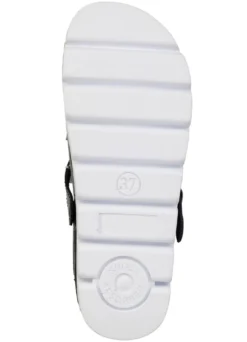 Sommerliche Damen-Clogs, aus Leder