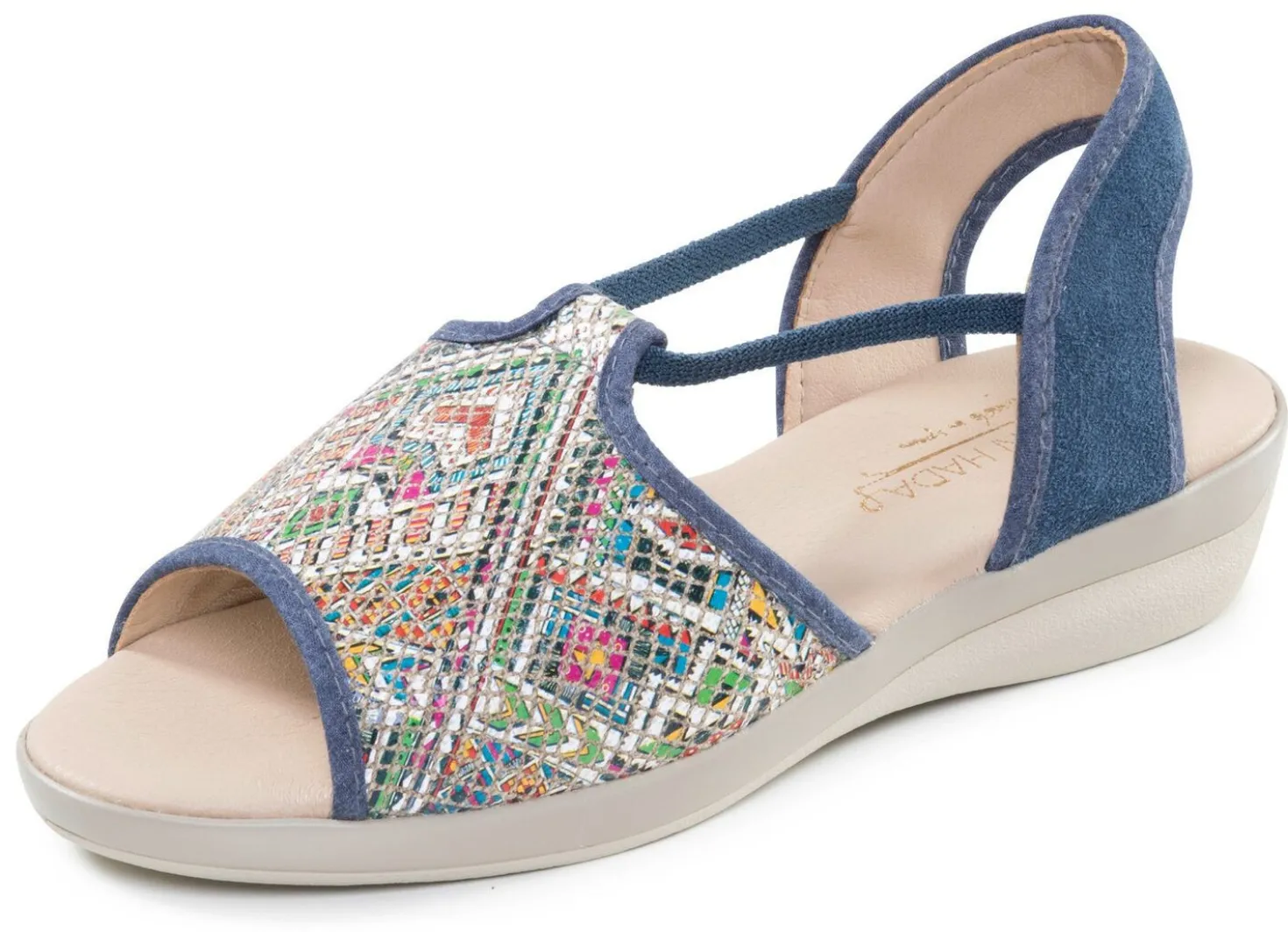 Sommerliche Damen-Sandalen, Weite G, mit Elastikbändchen