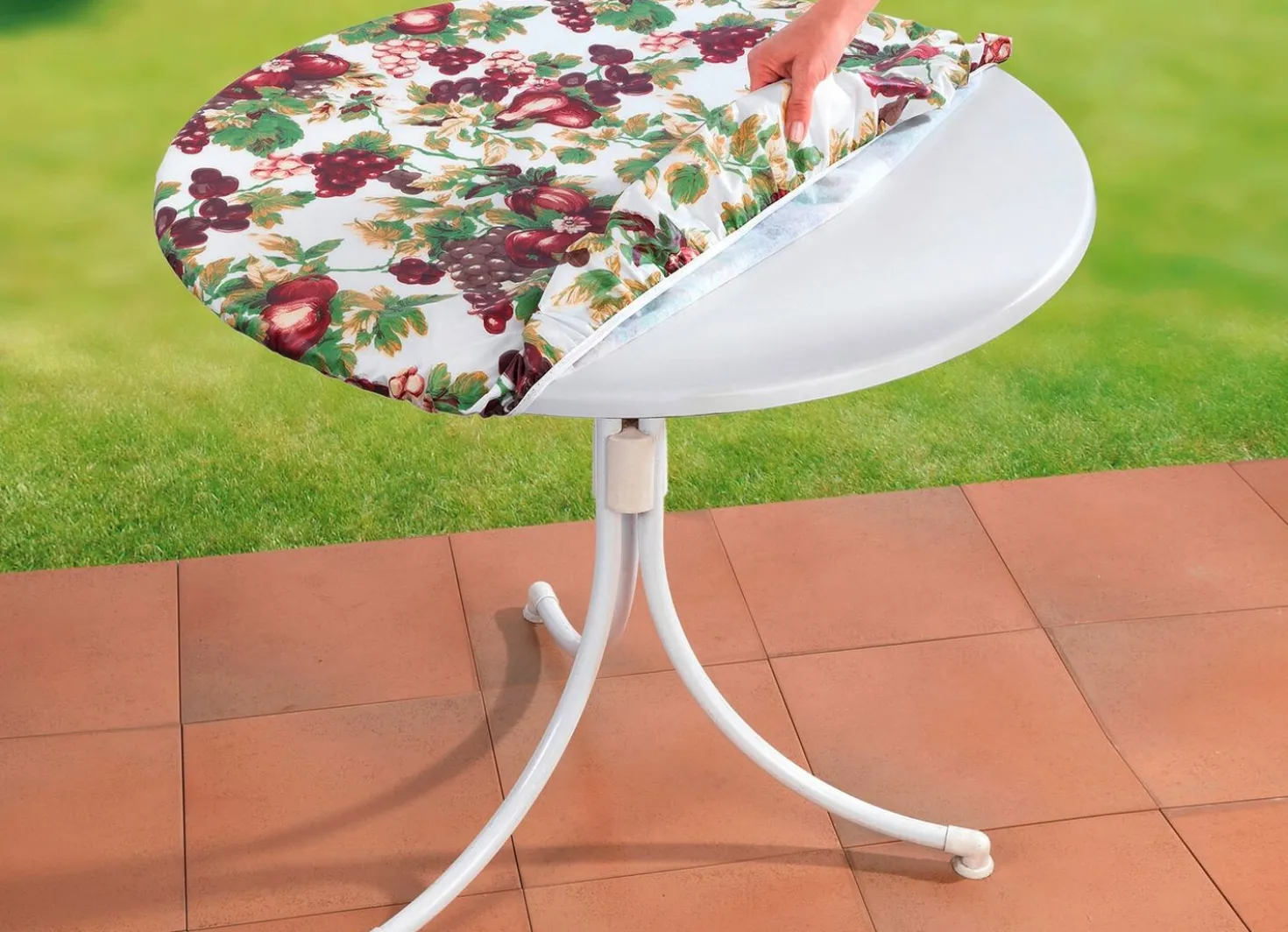 Spann-Tischdecke aus 100% PVC