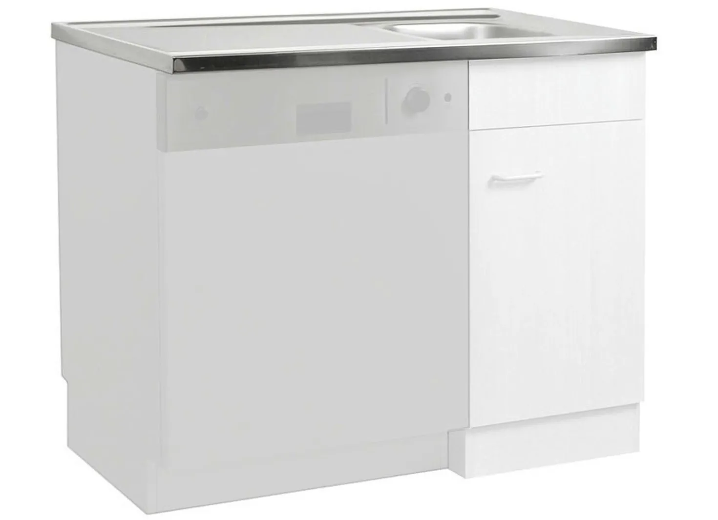 Spülenschrank mit melaminharzbeschichteter Oberfläche