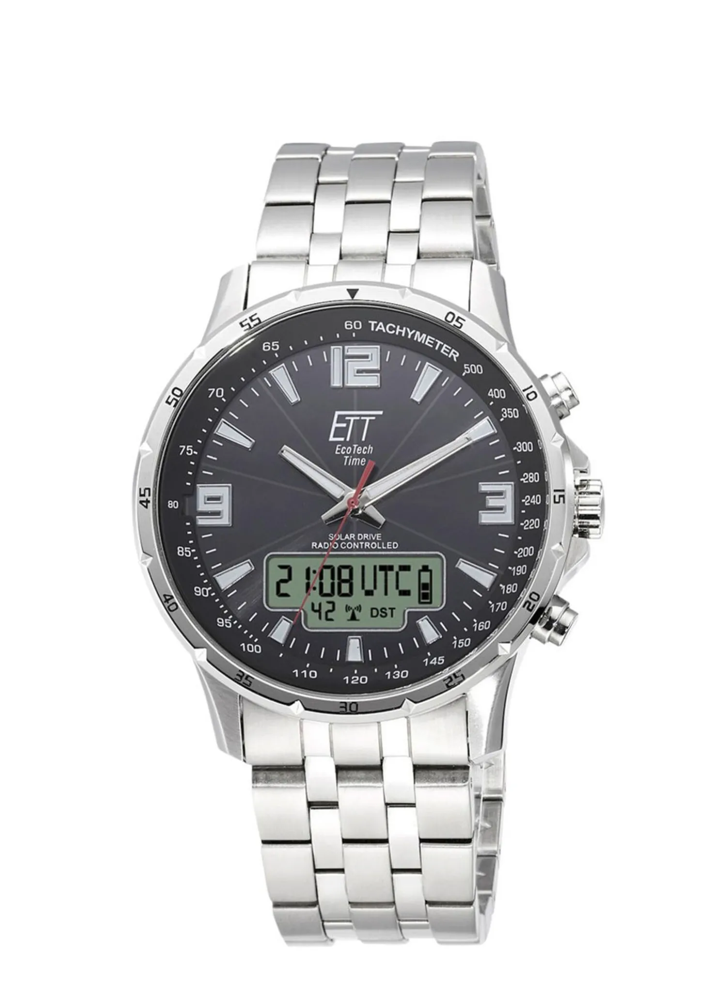 Sportliche Funk-Solar-Herrenuhr