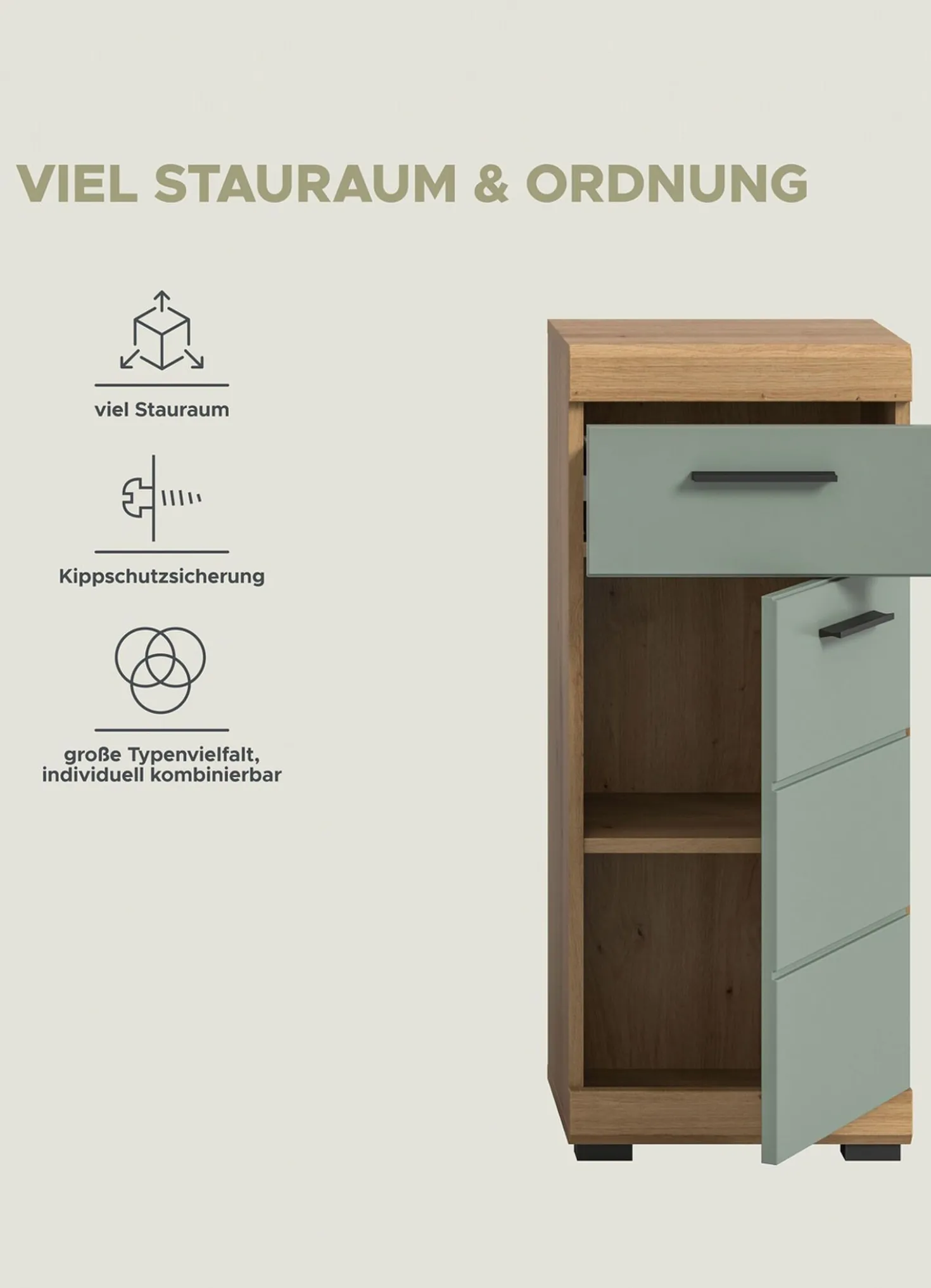 Standschrank, 1-türig