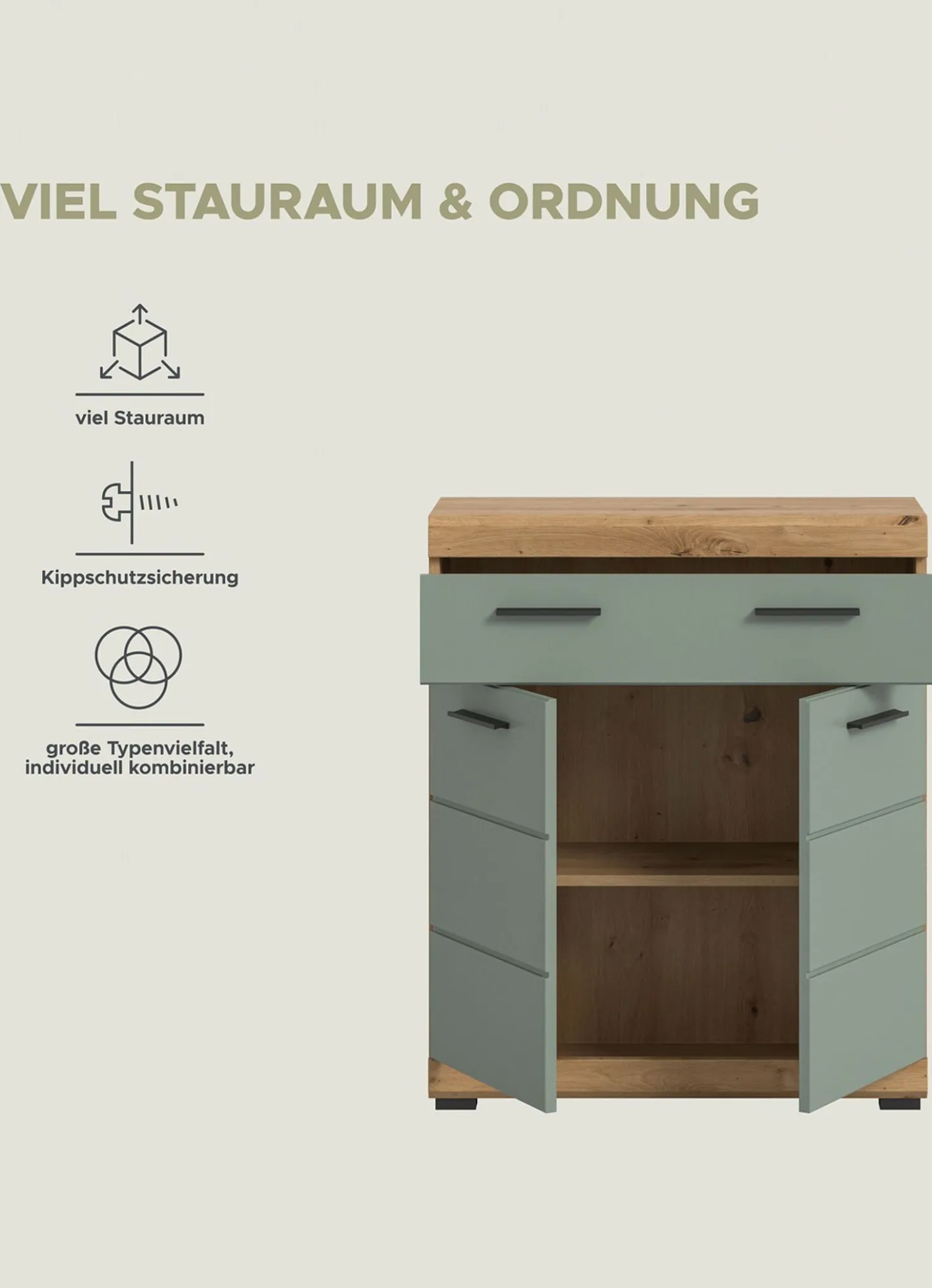 Standschrank, 2-türig