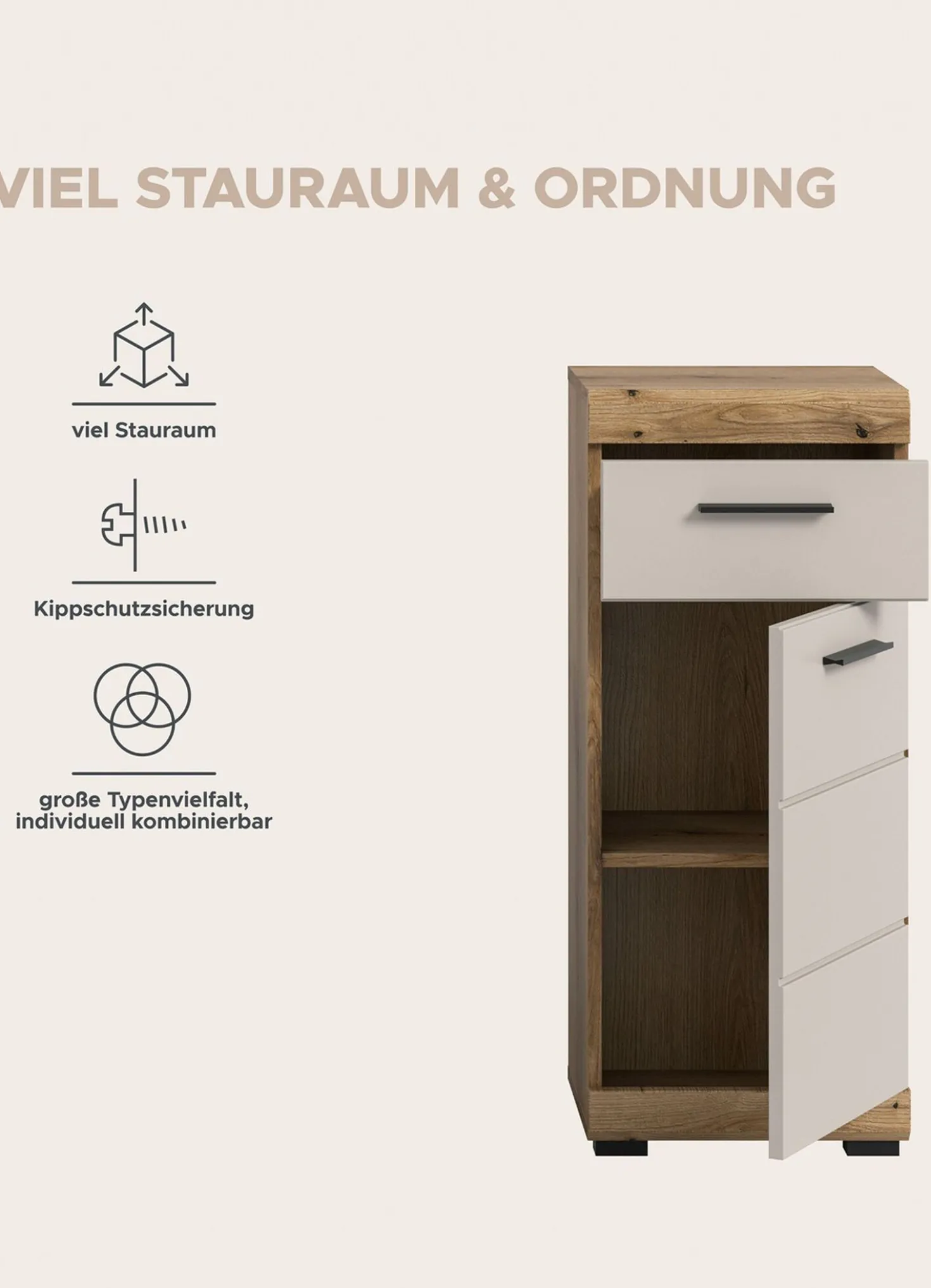 Standschrank, 1-türig