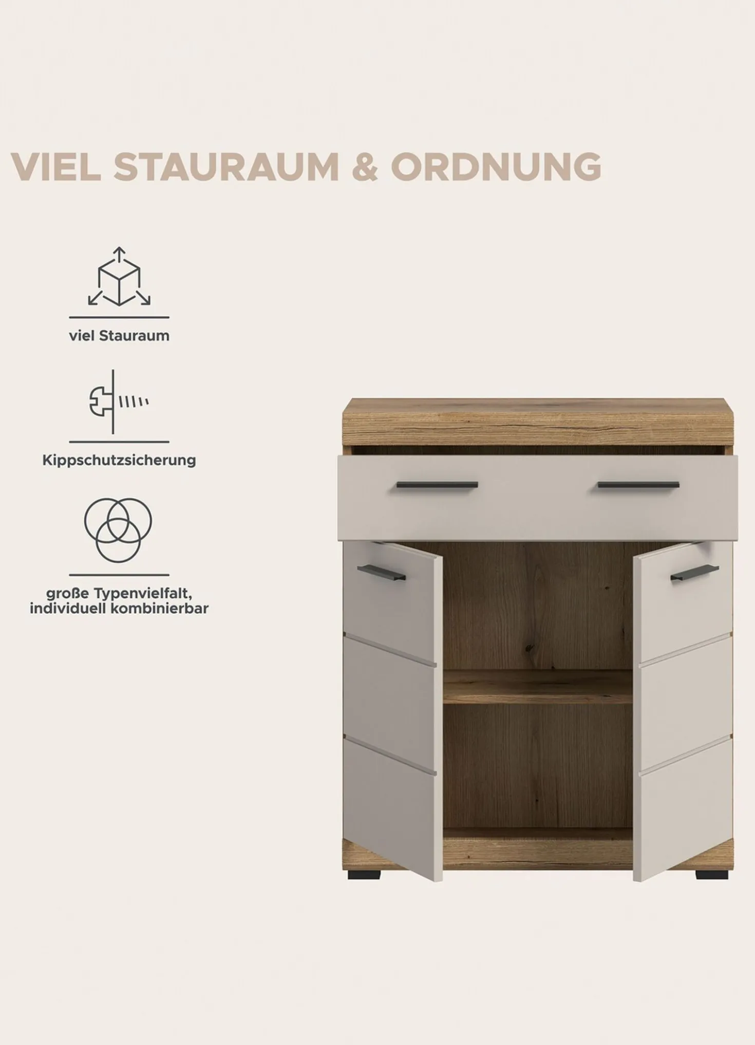 Standschrank, 2-türig