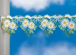 Stangendekoration aus echter Plauener Spitze