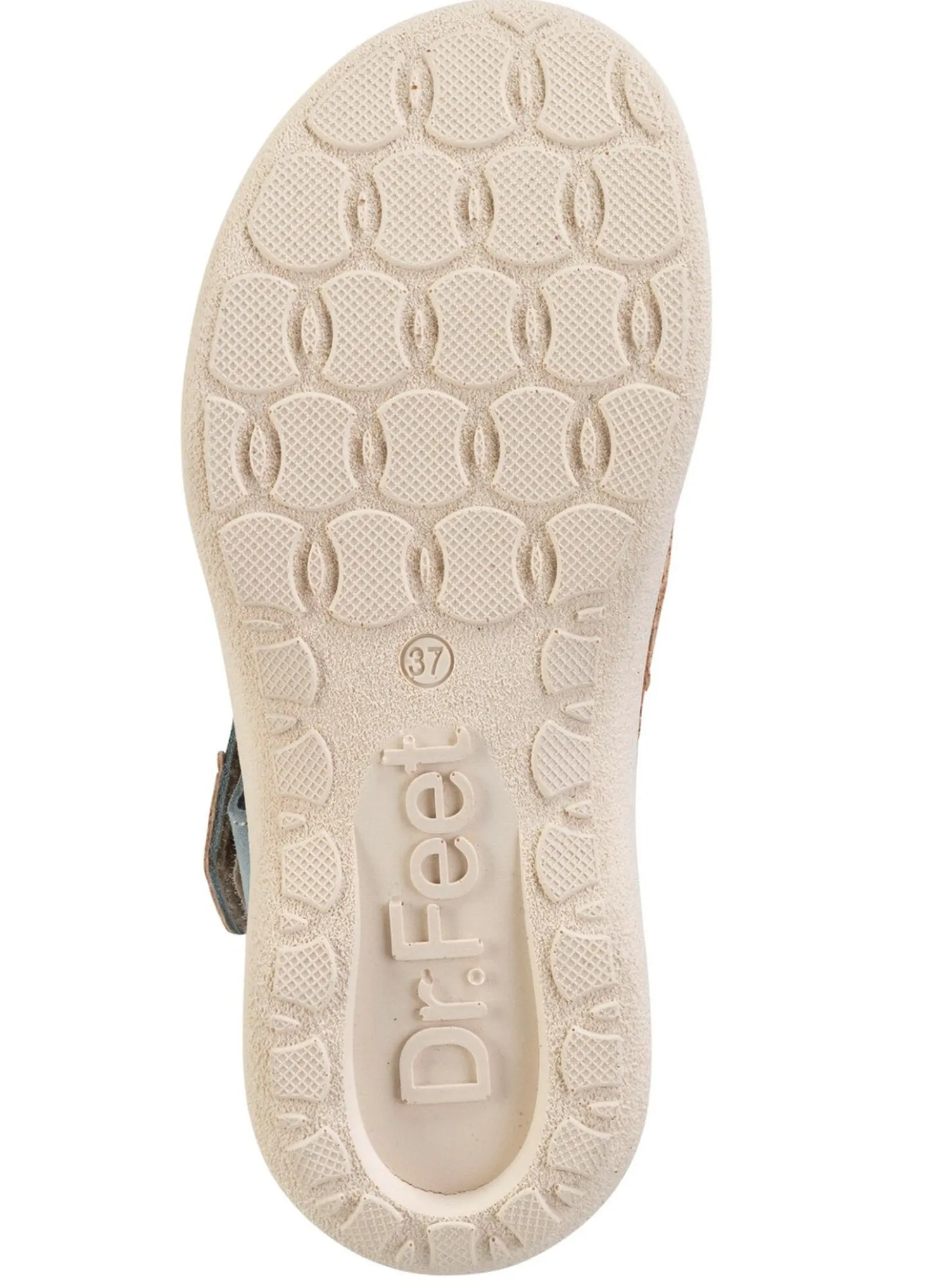 Stegspangen-Sandale mit Kork-Besätzen