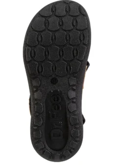 Stegspangen-Sandale mit Kork-Besätzen