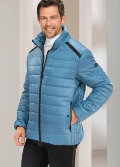 Steppblouson mit Zierband an den Schultern