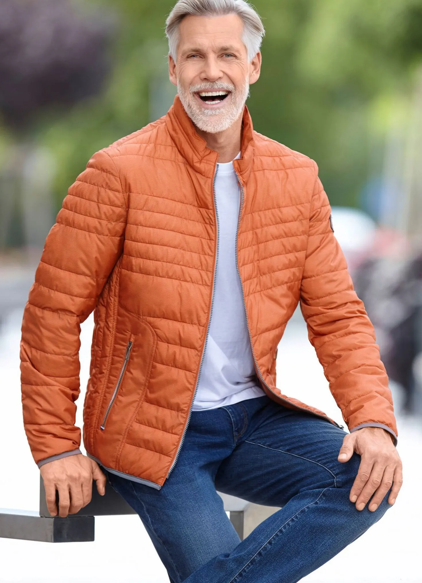 Steppblouson von „Gate One“ mit Steh-Umlegekragen