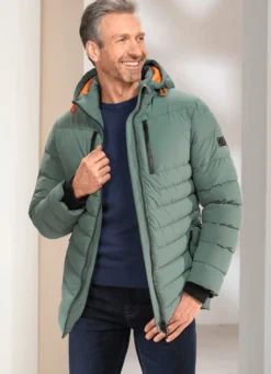 Steppjacke mit abtrennbarer Kapuze