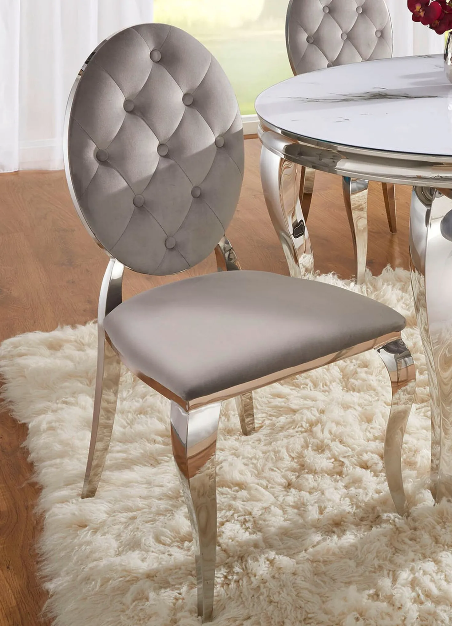 Stühle mit Schaumstoff-Polsterung, 2er-Set