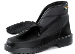 Stiefelette aus Synthetikmaterial