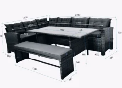 Stilvolle Ecklounge mit Bank