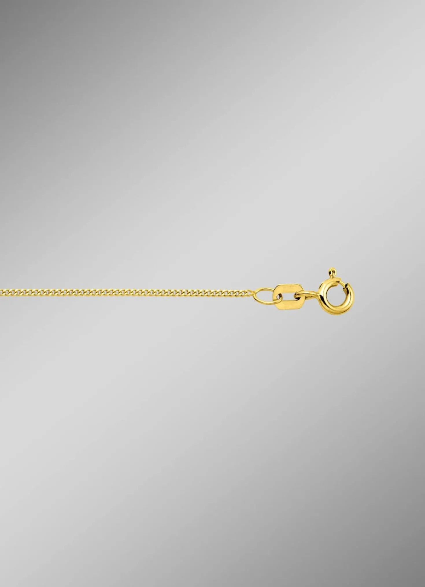 Stilvolle Flachpanzerkette aus Gold