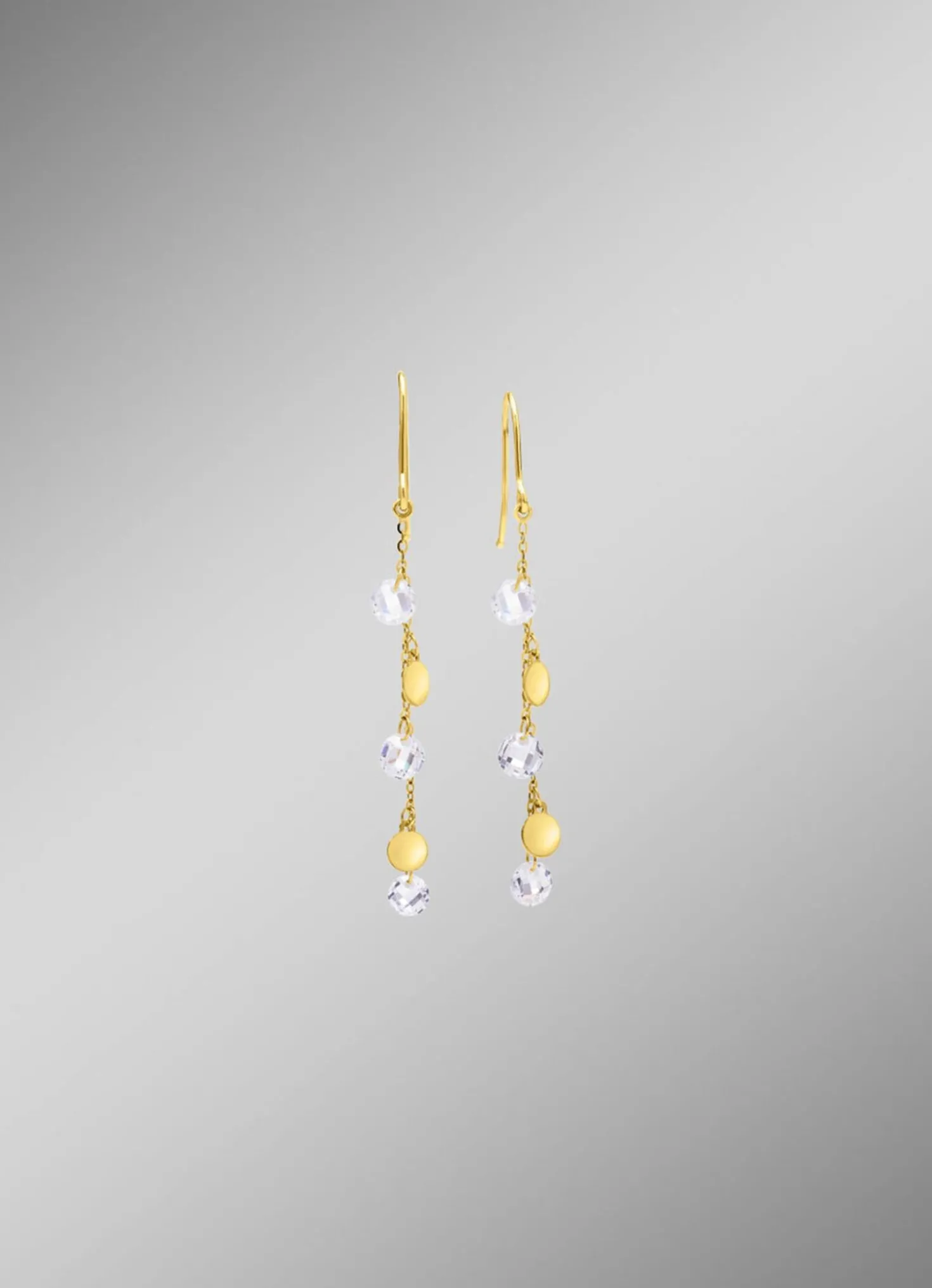 Stilvolle Ohrhaken mit Zirkonia