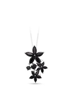 Stilvoller Anhänger mit Spinell und Diamanten