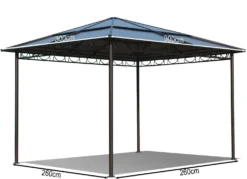 Stilvoller Hardtop-Pavillon
