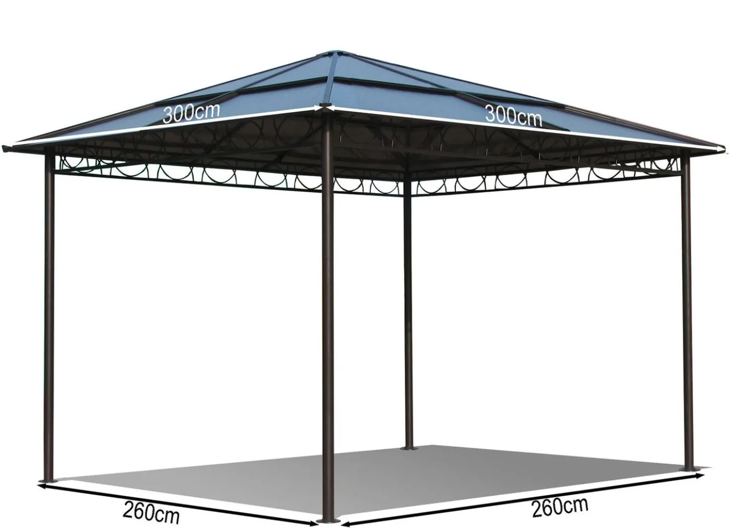 Stilvoller Hardtop-Pavillon