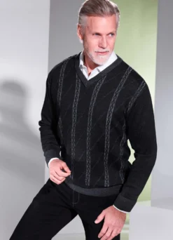 Stilvoller V-Pullover
