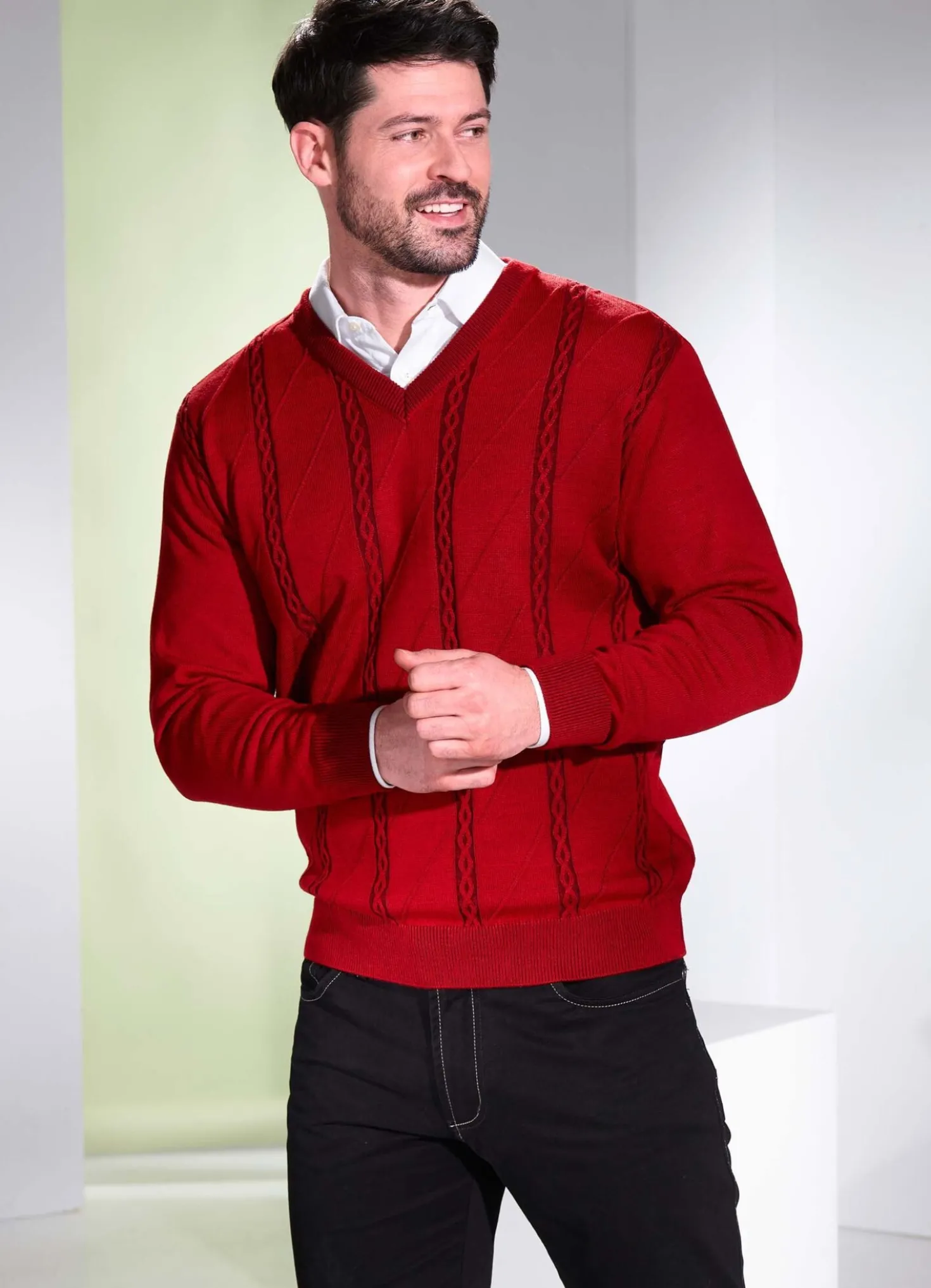 Stilvoller V-Pullover