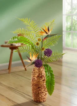 Strelitzien-Arrangement in Vase
