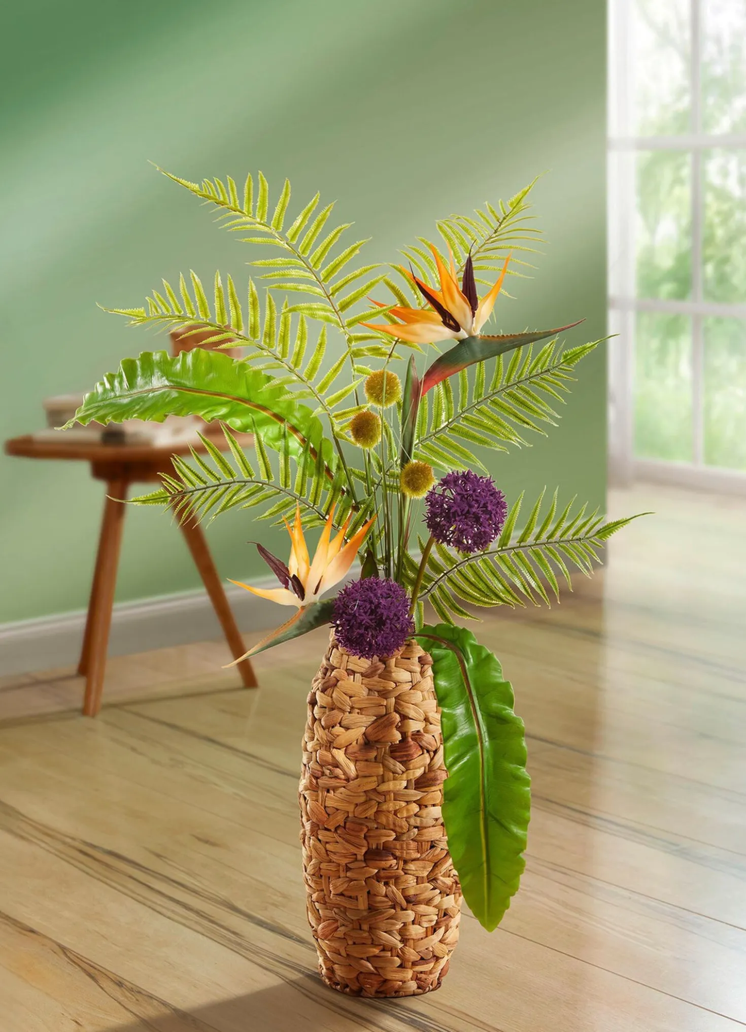 Strelitzien-Arrangement in Vase