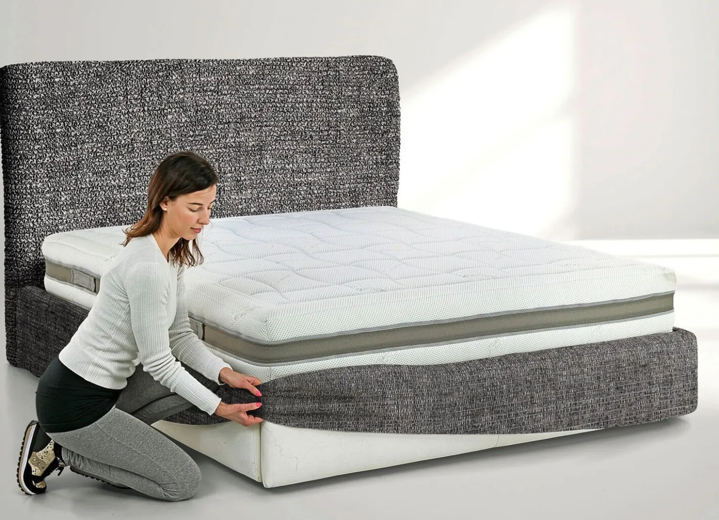 Stretchbezug für Boxspringbett in Mikrofaser-Qualität