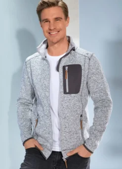 Strickfleece-Kurzjacke