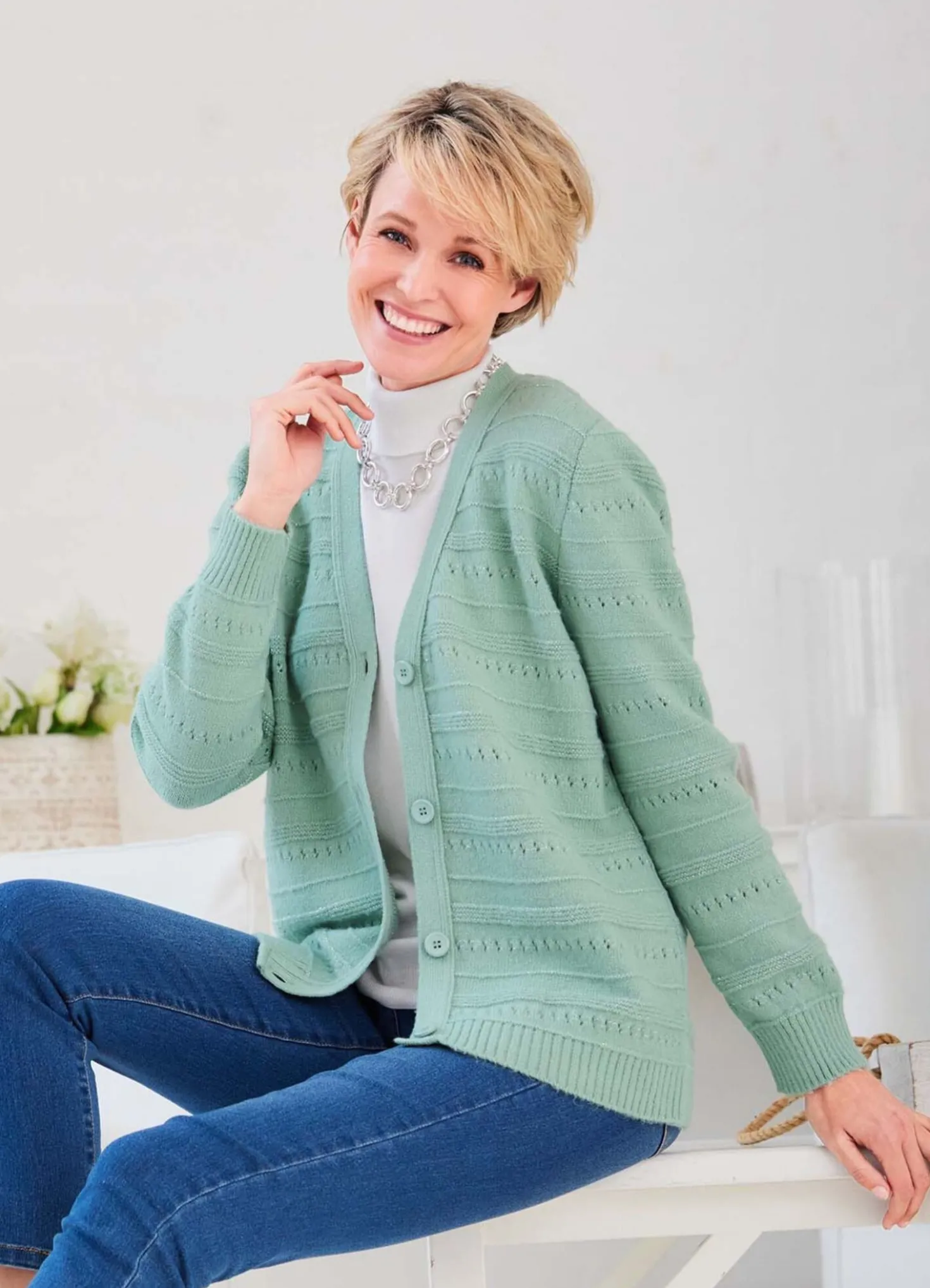 Strickjacke in sehr weicher Qualität