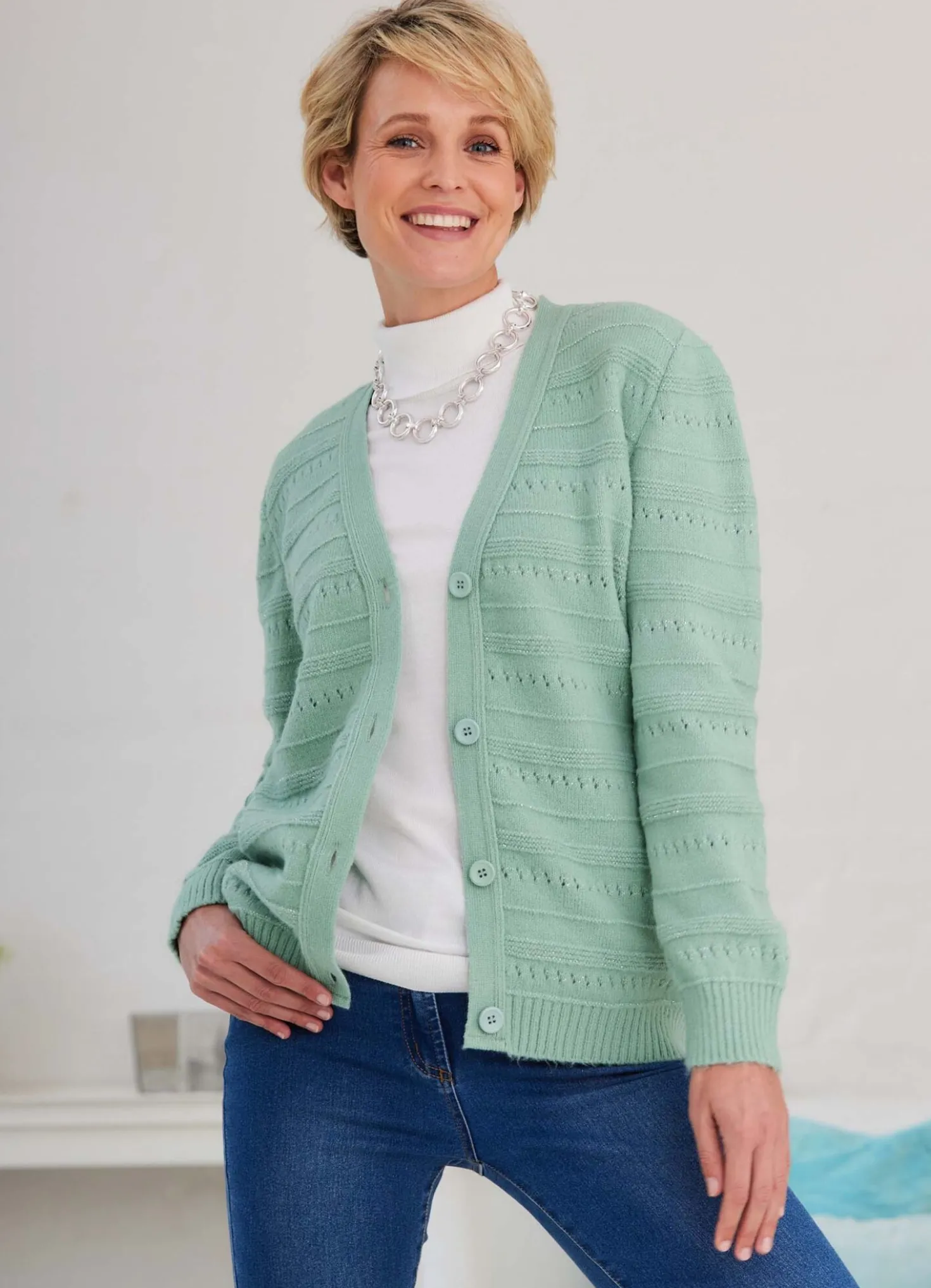 Strickjacke in sehr weicher Qualität
