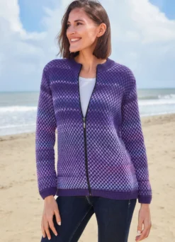 Strickjacke mit dekorativem Farbverlauf
