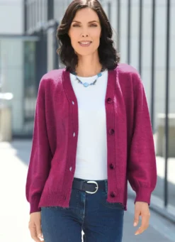 Strickjacke mit flauschig weichem Griff
