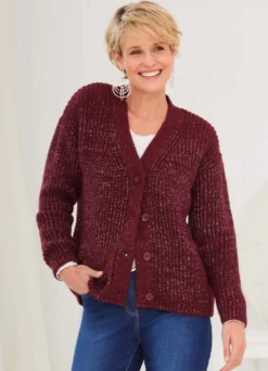 Strickjacke mit Glitzerdetails
