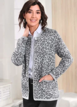 Strickjacke mit Schurwolle