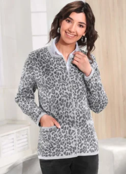 Strickjacke mit Schurwolle