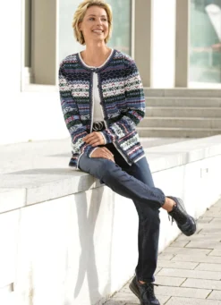 Strickjacke mit Schurwolle