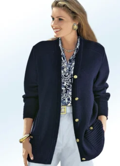 Strickjacke mit Schurwolle