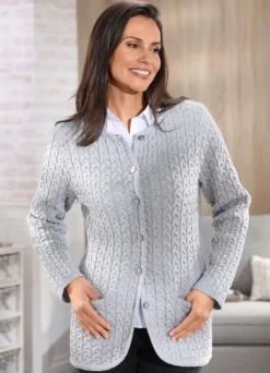 Strickjacke mit Schurwolle